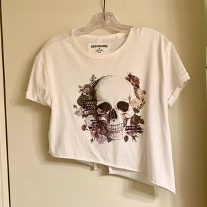 True Religion Skull Crop Shirt
